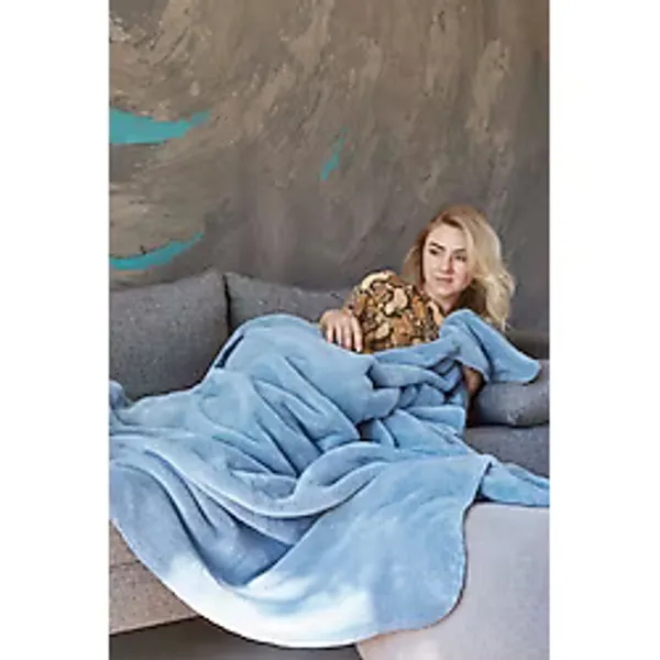 Mislina Home Deluxe Wellsoft Tv Battaniyesi - 4 Mevsim Peluş Polar Battaniye Mor 100x150 Cm