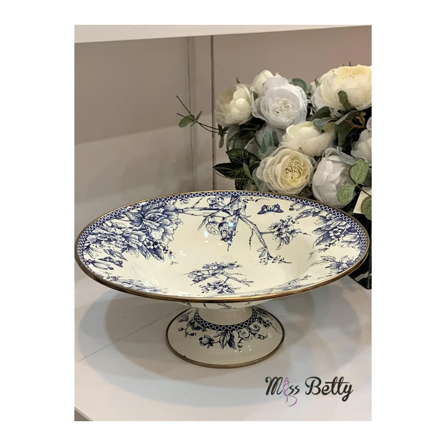 Miss Betty Emaye 30 Cm Ayaklı Kek Fanusu Blue Life