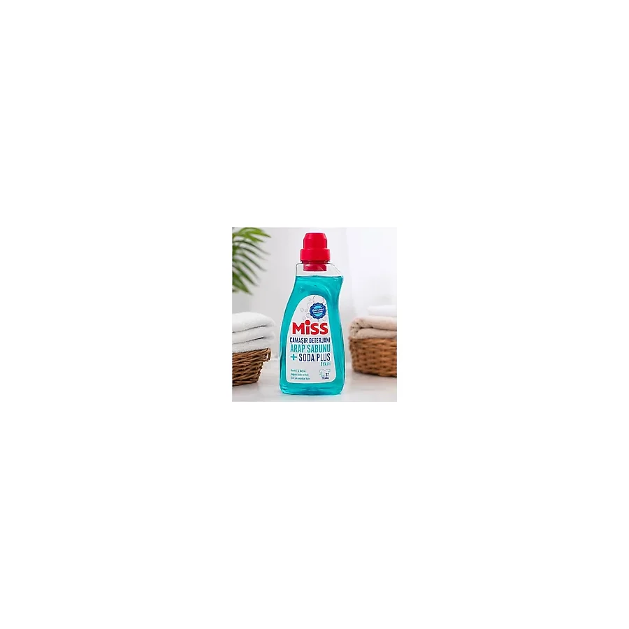 Miss Çamaşır Deterjanı Arap Sabunu + Soda Plus Etkili - 1,5 lt