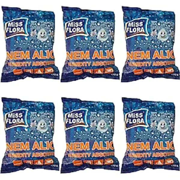 Miss Flora Parfümsüz Rutubet Giderici Nem Alıcı Yedek Tablet 450 gr 6 Adet