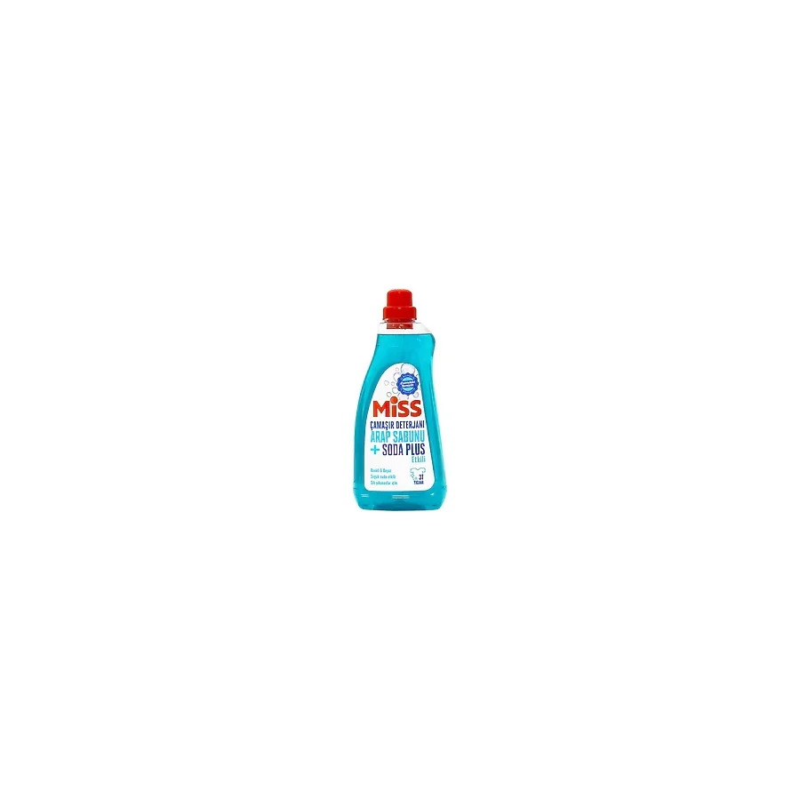 Miss Sıvı Çamaşır Deterjanı Arap Sabunu + Soda Etkili 1.5 L (4'li Paket)