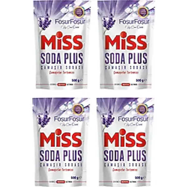 Miss Soda Plus Lavanta Kokulu Çamaşır Sodası 500 Gr 4 Lü