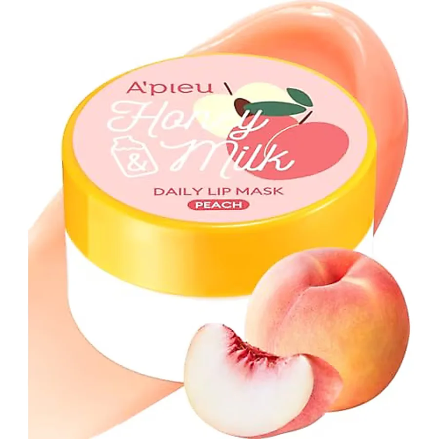 Missha Bal ve Süt Özlü Besleyici Nemlendirici Dudak Maskesi A'PIEU Honey & Milk Daily Lip Mask (Peach)