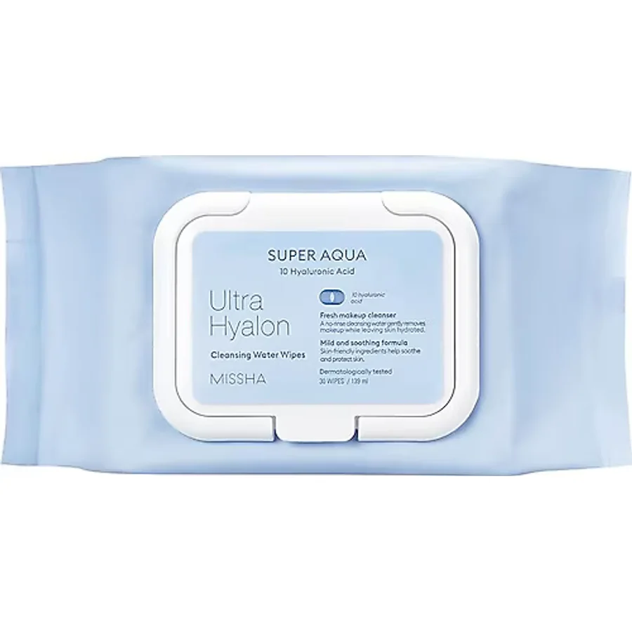 Missha Super Aqua Ultra Hyalon Su Bazlı 30'lu Makyaj Temizleme Mendili