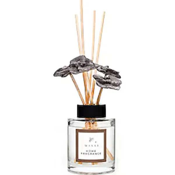 Missi 100 ml Gri Orkide Taş Bambu Çubuklu Black Vanilya Oda Kokusu