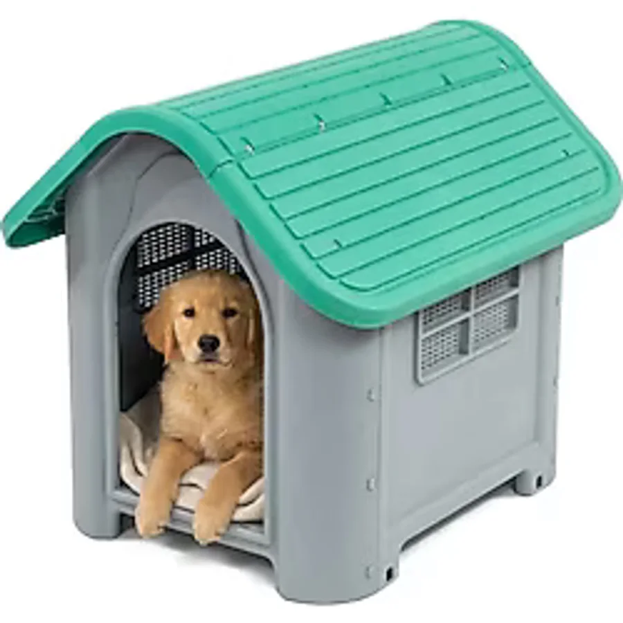 Missidea Brave Paws Plastik Köpek Kulübesi 85x71x66 cm Yeşil