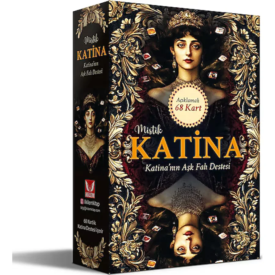 Mistik Katina Aşk Falı Kehanet Tarot Destesi / Açıklamalı 68 Kart