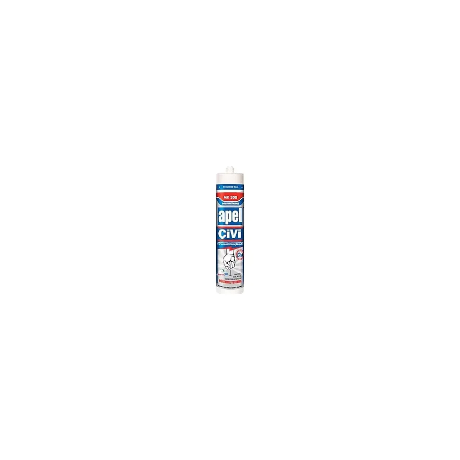 Mitre Apel Silikon Sıvı Çivi Montaj Kit Güçlü Yapıştırıcı 390 Gr 30 Adet