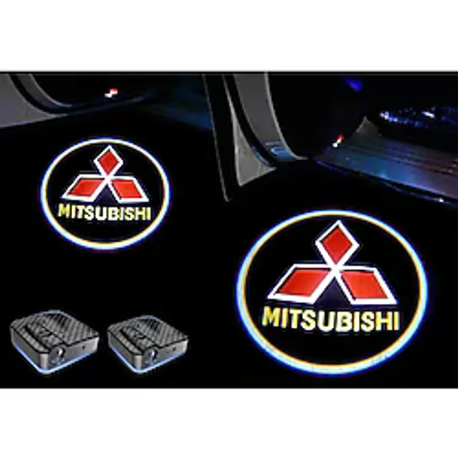 Mıtsubıshı Araçlar İçin Pilli Yapıştırmalı Kapı Altı Led Logo