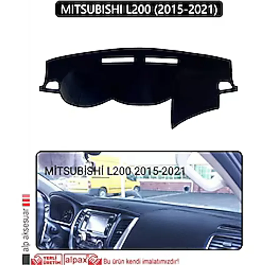 Mıtsubıshı L200 2015-2021torpido Koruma Halısı Siyah Kenar