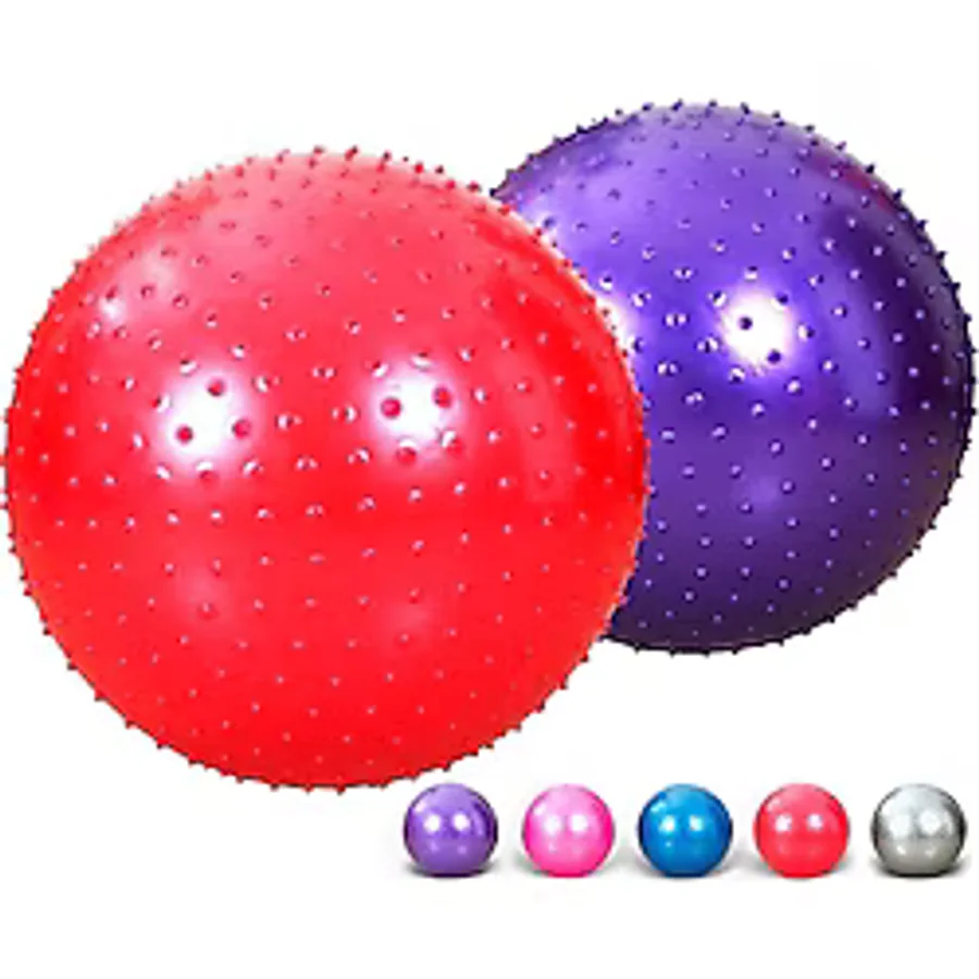 Miyang Dikenli Yoga Pilates Aeorobik Jimnastik Topu 85 CM Mor