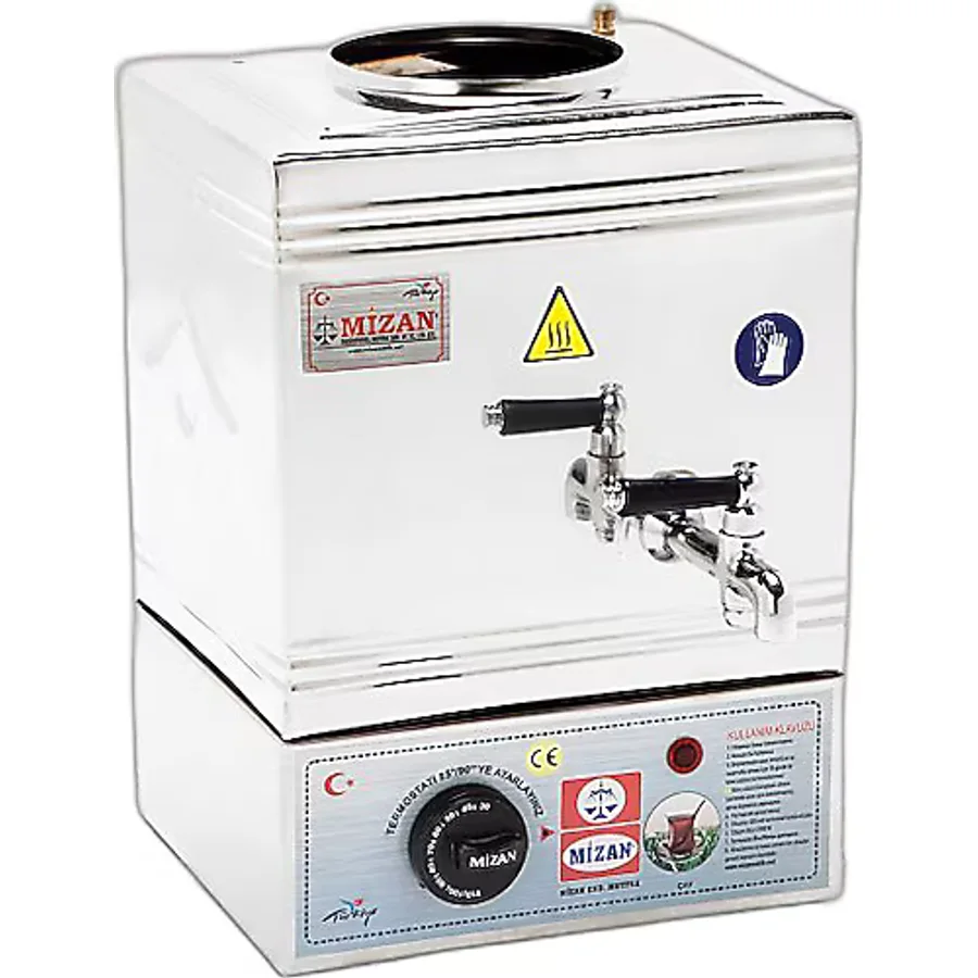 Mizan 15 Model 10 lt Tek Demlikli Elektrikli Pleytsiz Çay Kazanı