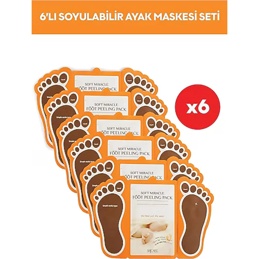 Mjcare Soyulan Ayak Peeling Maskesi 6 Lı
