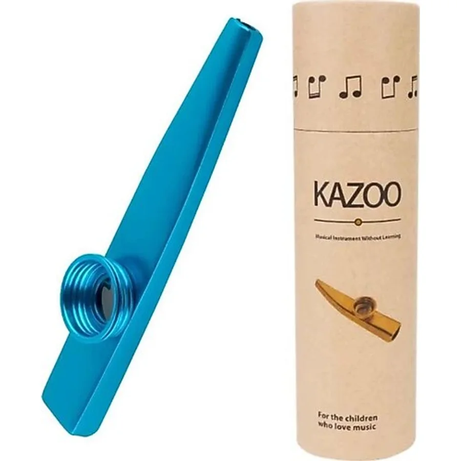 MK-01B Metal Kazoo Kutulu Alüminyum Alaşım Mavi