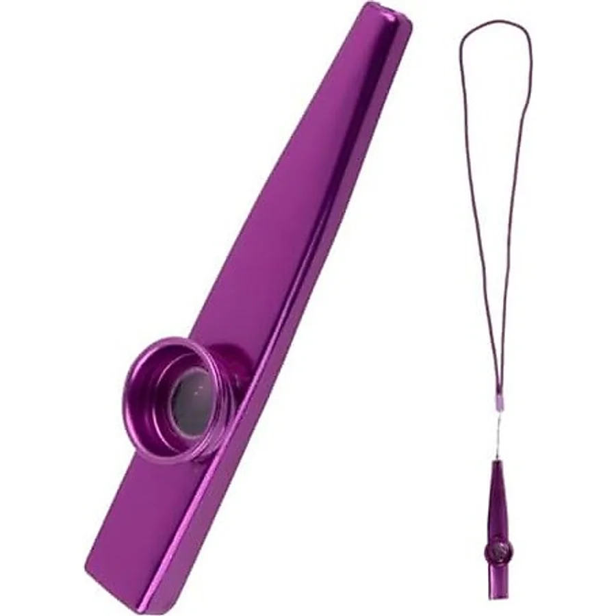 MK-02P Metal Kazoo İp Askılı Alüminyum Alaşım Mor