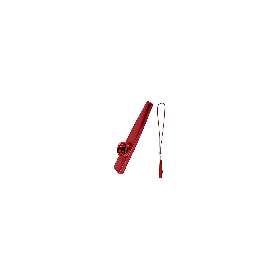MK-02R Metal Kazoo İp Askılı Alüminyum Alaşım Kırmızı