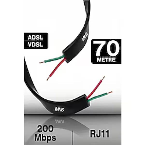 MN6 MN207FS Telefon hat Kablosu 70 metre/2 Telli-Flat-rj11 kablo/Kutu-Modem DSL Adsl Vdsl kablosu