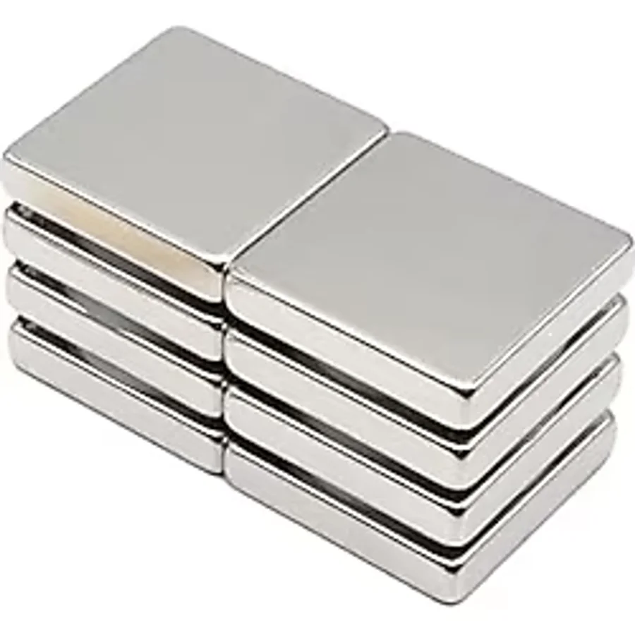 MNS Magneteksan 25x25x5 mm Kare Neodyum Mıknatıs - N35 (4 Adet)
