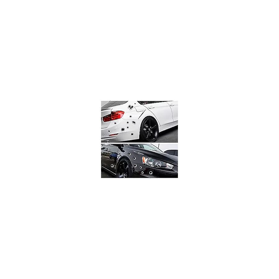 Mobee Araba Çıkartmaları 3d Kurşun Delik Sticker