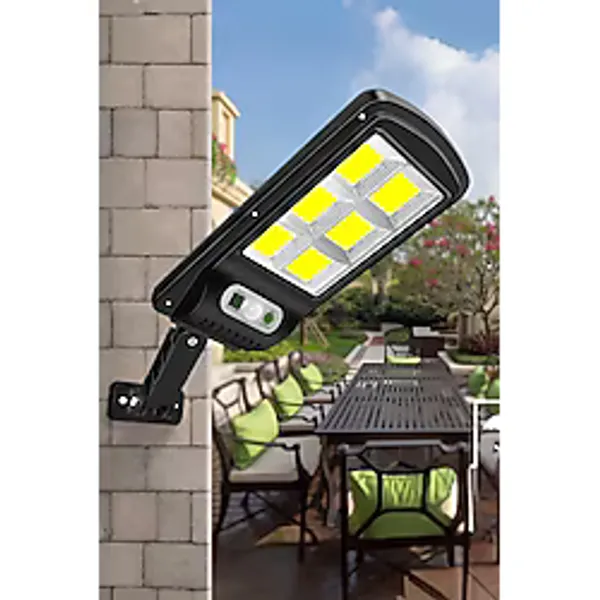 Mobee Solar Güneş Enerjili Led Bahçe Aydınlatması 120 Ledli 3 Modlu Hareket Sensörlü Su Geçirmez Lambası