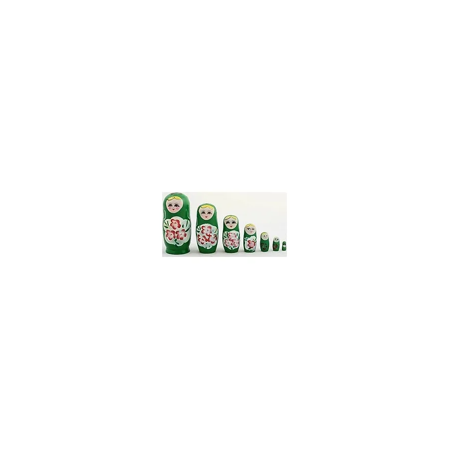 MOBGİFT Ahşap 7'li Matruşka Bebek