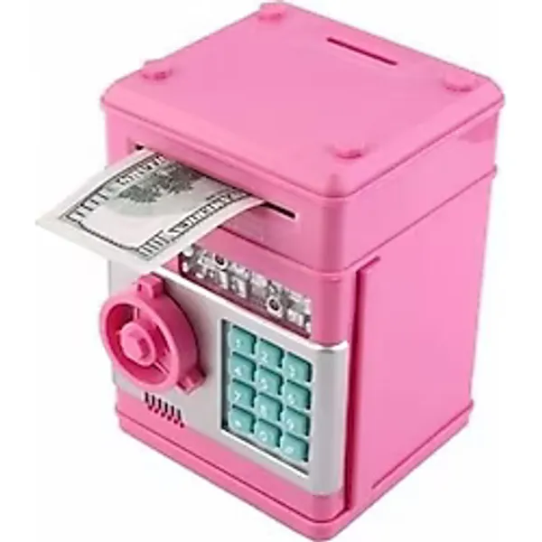 Mobgift Atm Şifreli Kasa Kumbara Pembe