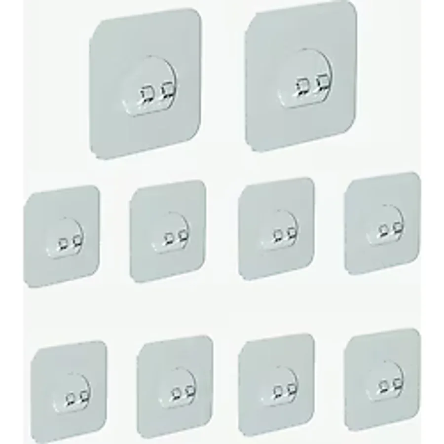 Mobgift Mobgift Süper Güçlü Yapışkanlı Banyo Mutfak Askısı 20 Adet Sticker Raf Tutucu Askı Standart