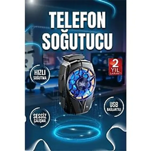 Mobil Cihaz Uyumlu Telefon Soğutucu Fan Radyatör USB Bağlantılı Kompakt Soğutma Aksesuarı