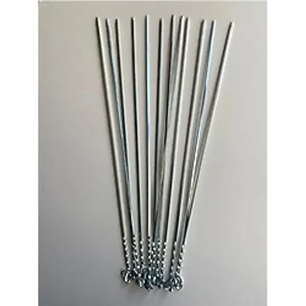 Mobilreyon 15 Adet Kare Ciğer Şişi 50 Cm, Et Mangal Şiş (Uzunluk 50 Cm, Kalınlık 3 Mm)