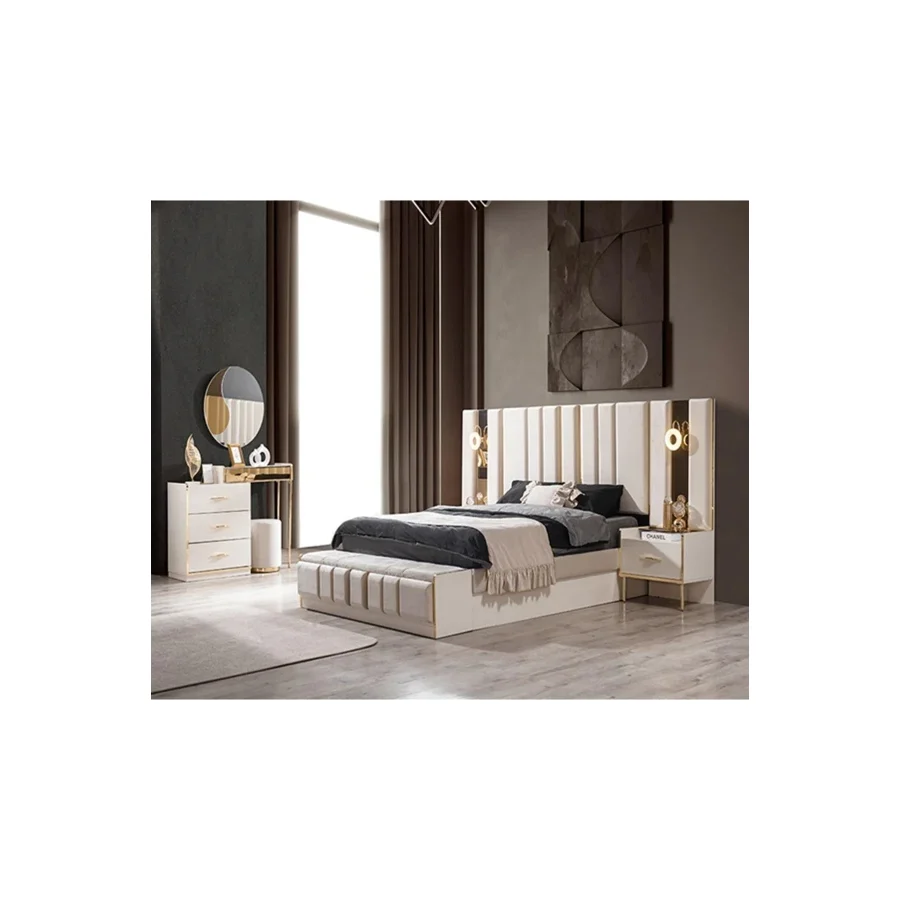 Mobilya Bazarı %100 Mdf Alyans Yatak Odası Takımı Şifonyer