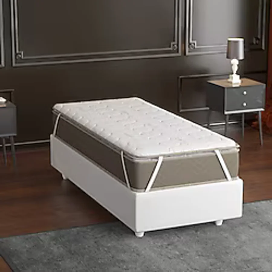Mobpazar Full Ortopedik Bamboo Yatak Pedi 90X190 Cm,yatak Şiltesi,topper - 90 x 190 cm