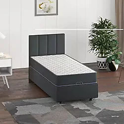 Mobpazar Yatak Başlığı, Kamelya Yatak Başlığı Antrasit 100x100 Cm