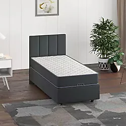 Mobpazar Yatak Başlığı, Kamelya Yatak Başlığı Antrasit 90x100 Cm