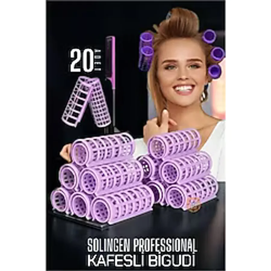 Modacar Kafes Gece Bigudisi 2.5 Cm 20 Adet Solingen Professional