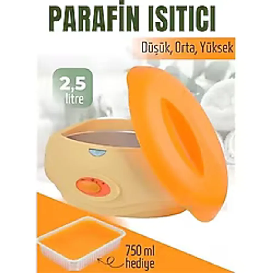 Modacar Parafin Ağda Makinesi Isıtıcı 750 Ml Parafin Seti El Ve Ayak Cilt Bakımı İçin