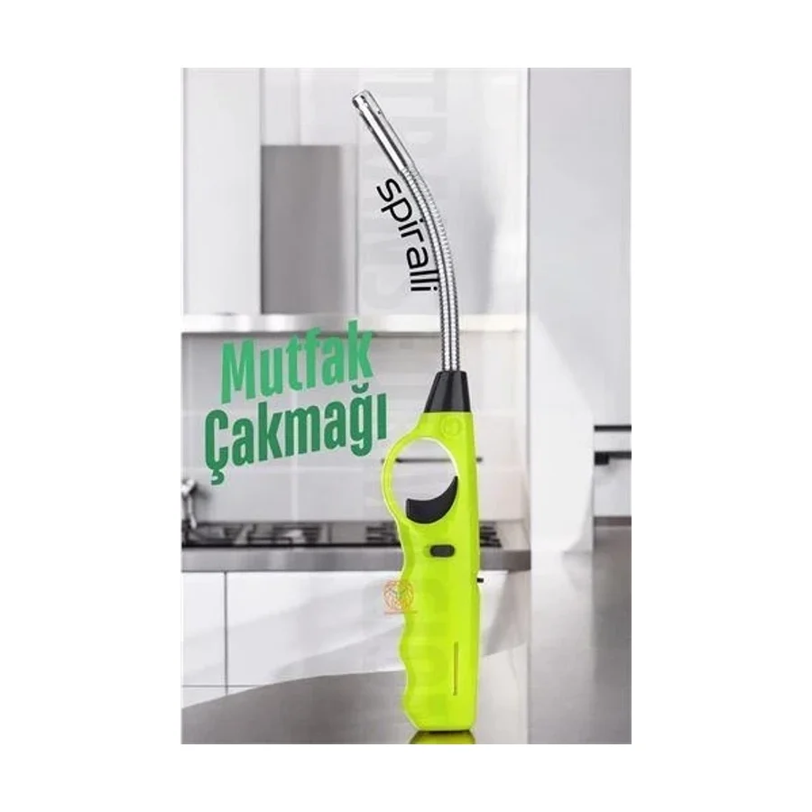 ModaCar Spiralli Mutfak Çakmağı Barbekü Mangal Mum Çakmağı