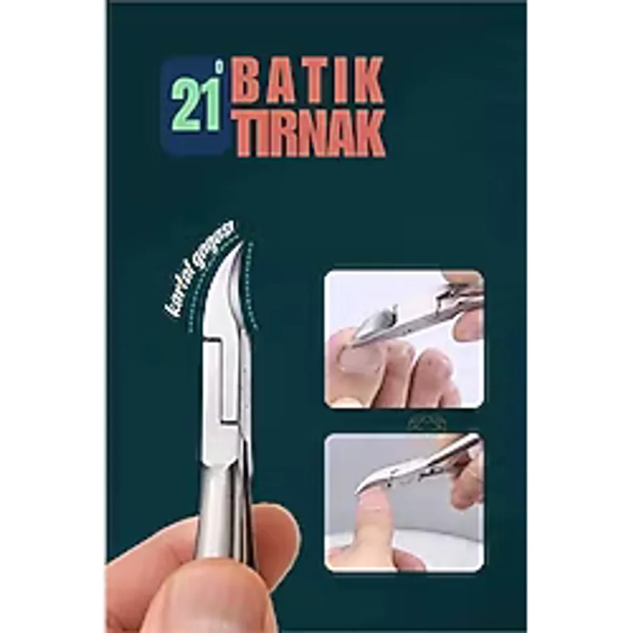 ModaCar Tırnak Batık Makası Pedikür Makası Paslanmaz Çelik Profesyonel