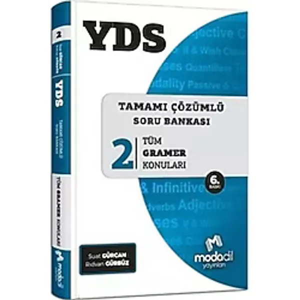 Modadil Yayınları YDS Tamamı Çözümlü Soru Bankası Serisi 2 Tüm Gramer Konuları- Modadil Yayınları