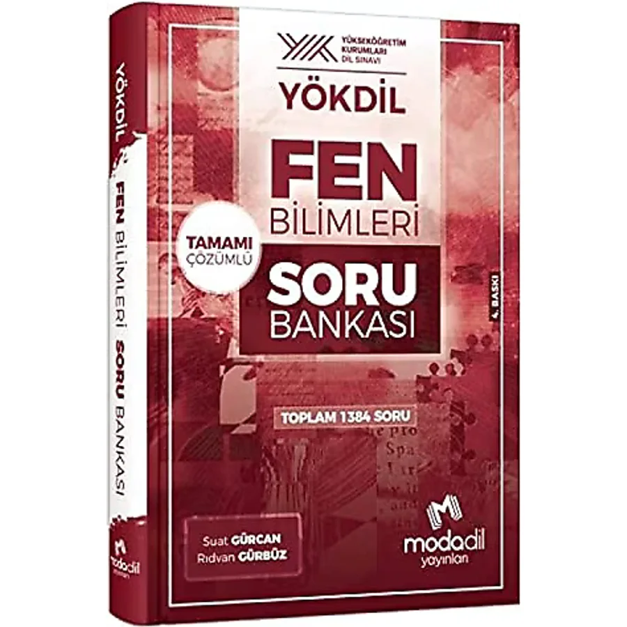 Modadil Yayınları Yökdil Fen Bilimleri Soru Bankası- Modadil Yayınları