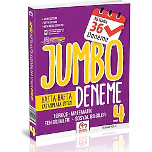 Model Eğitim Yayınları 4. Sınıf Jumbo Tüm Dersler Deneme