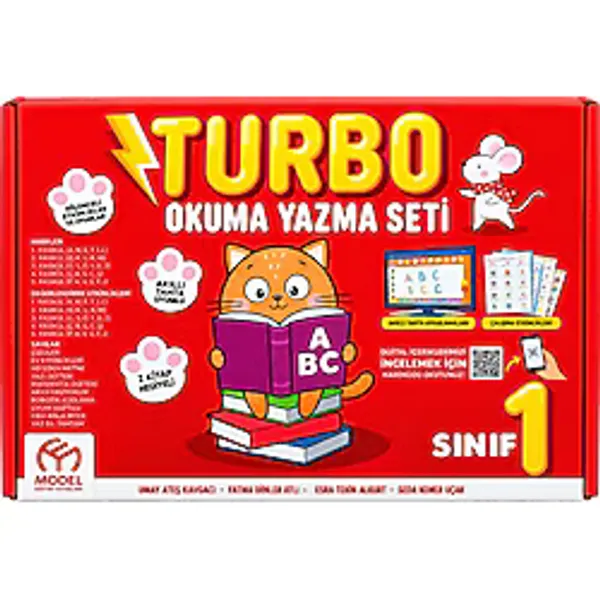 Model Eğitim Yayınları Turbo Okuma Yazma Seti 1. Sınıf - Ilkokul Okuma Yazma Öğrenme Eğitim Seti Akıllı Tahta Uyumlu