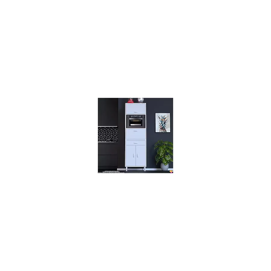 Modilayn Ennet: 60X194.6x56 Cm Fırın, Ekmeklik Ve Kiler Dolabı 1 Çekmece, 4 Kapaklı Mutfağınıza Özel