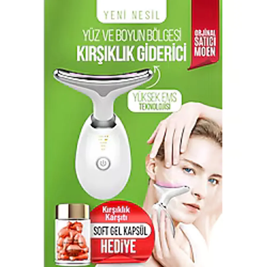 Moen Yüz ve Boyun Ems Cilt Bakım Güzellik Cihazı ( Gıdık, sarkma, kırşıklık ) - Beyaz