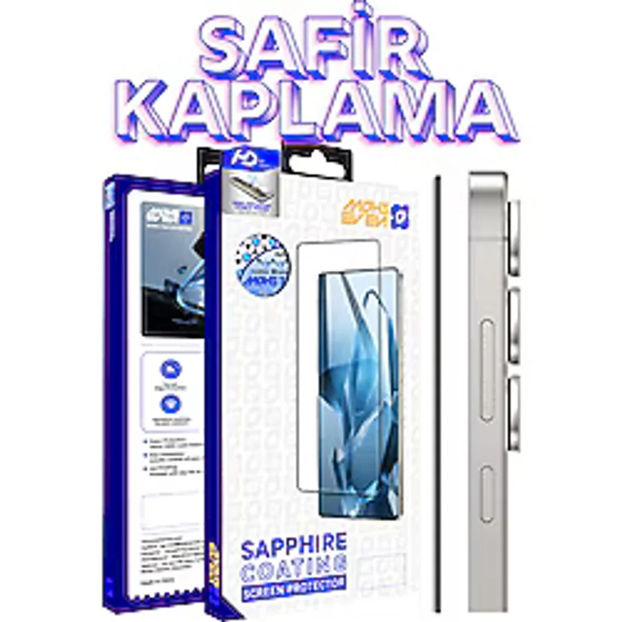 Mohseven Samsung Galaxy S26 Ultra Safir Kaplama Ekran Koruyucu Tam Görüş 7Moh HD Temperli Cam Şeffaf