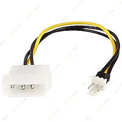 Molex 4 Pin to 3 Pin Erkek Fan Konnektör Soket Çevirici - 20cm