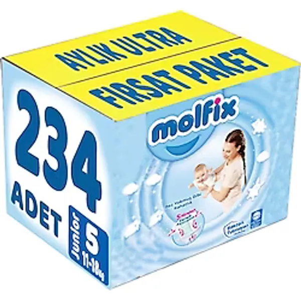 Molfix 5 Numara Junior 78'li 3 Adet Bebek Bezi