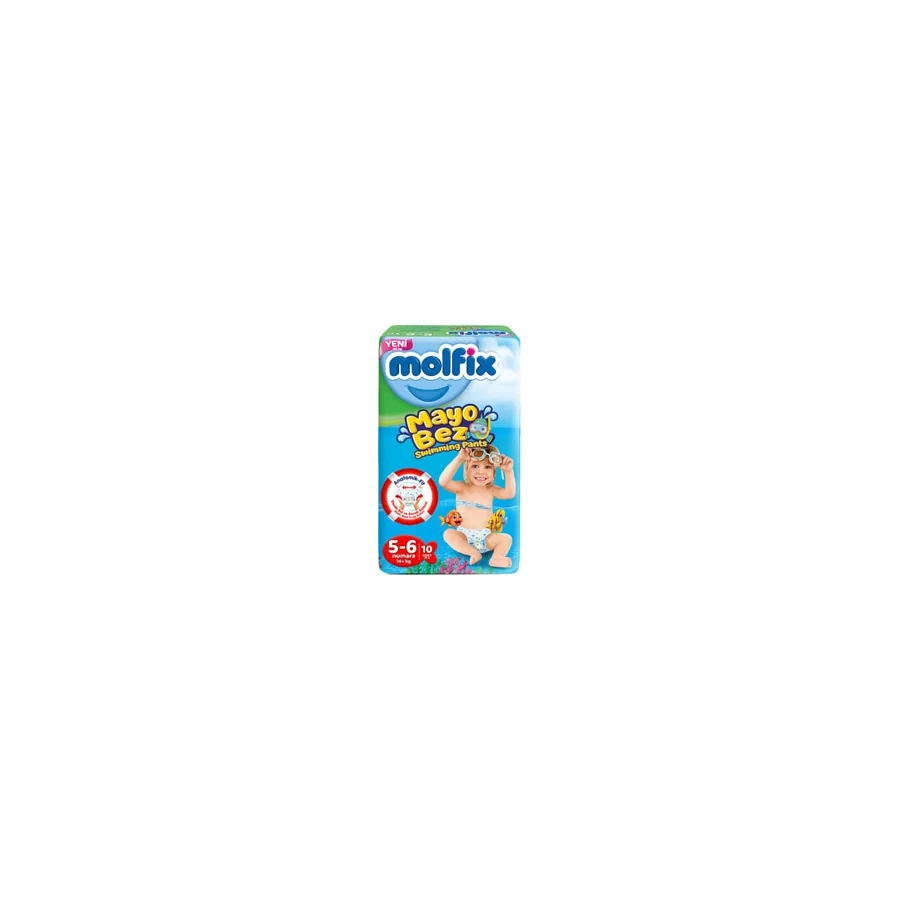 Molfix Swimming Pants 5-6 Numara 10'lu Mayo Bez