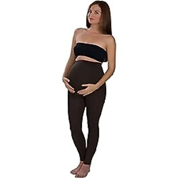 Momslab Dikişsiz Hamile Taytı (SİYAH/L)