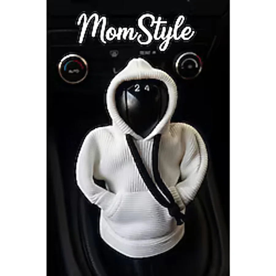 MomStyle Araba Vites Topuz Süsü Hoodie Kapşonlu Polar Sweatshirt Oto Aksesuar Hediye