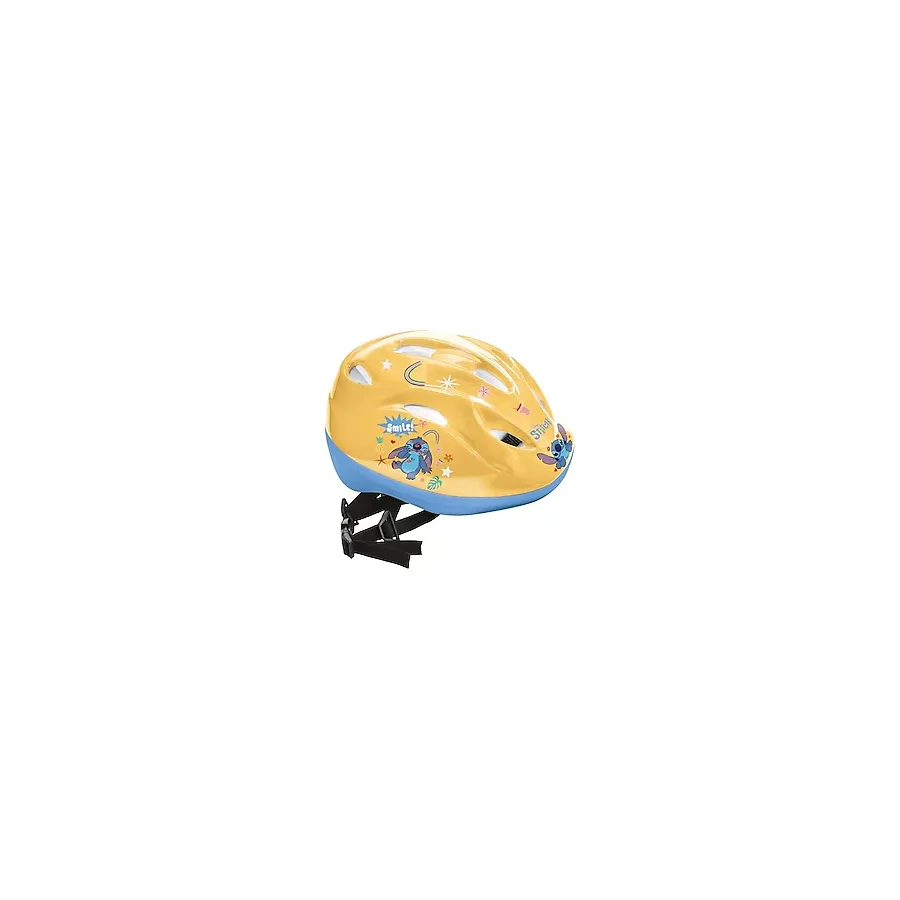 Mondo Oyuncaklar Dikiş Koruyucu Kask - Ayarlanabilir 52 - 56 cm Bisiklet Güvenlik Kaskı, Scooterlar ve Kaykaylar için - Disney Stitch Tasarım Çocuklar için (Model 28748, Sarı/Açık Mavi, Beden M)